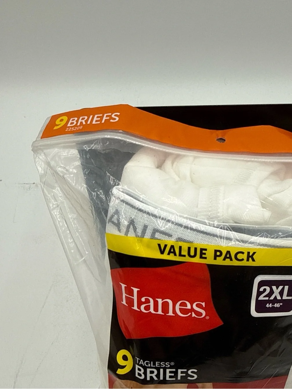 Hanes Men's White 9-Pack Briefs - 2XL Value Pack